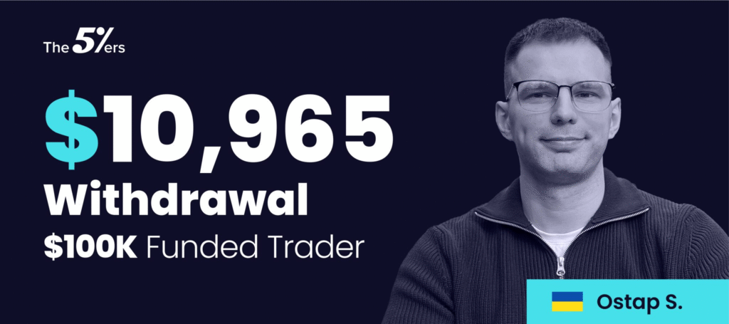 "$100K Funded Trader Earns 3 Payouts, Withdraws $10,965" image