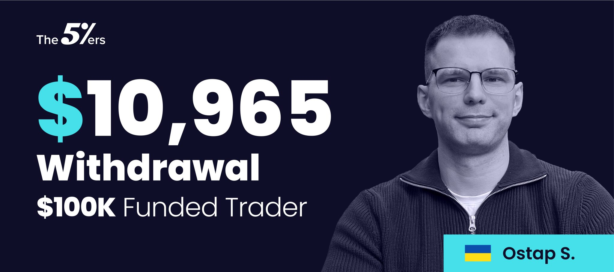 "$100K Funded Trader Earns 3 Payouts, Withdraws $10,965" image